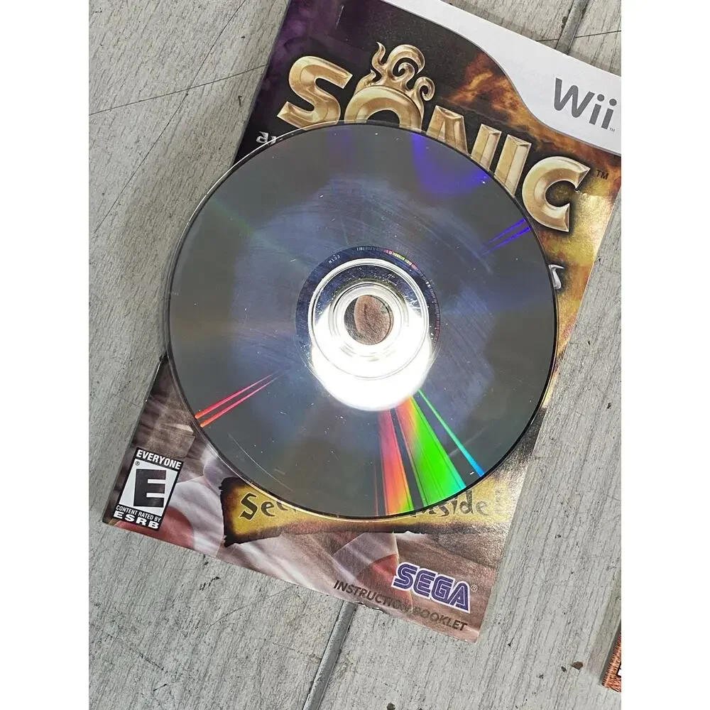 Nintendo Wii 2-Game Lot - Sonic Mario Olympic Games & Sonic and the Secret Rings